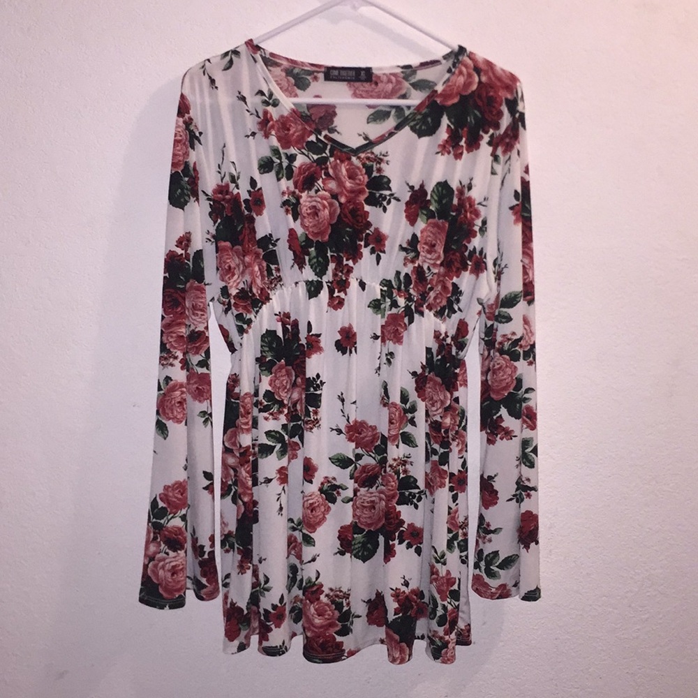 Come Together California Floral Tunic